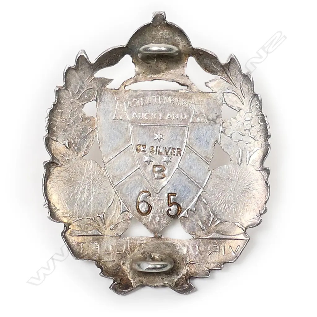 Anton Teutenberg silver Kings College prefect badge, Image 1++